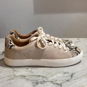 Vici Lux Leather Python Sneakers Size 6.5